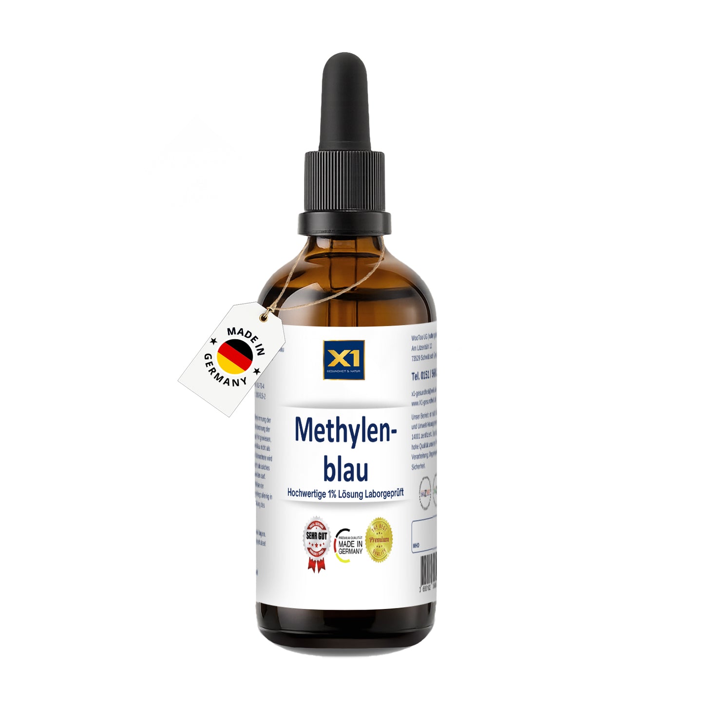 Methylenblau 1% Lösung 99,8% rein - 100 ml