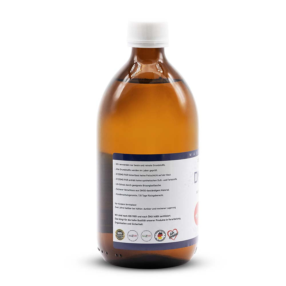 DMSO Dimethylsulfoxid über 99,9% Reinheit (Ph Eur) 500ml
