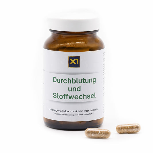 Durchblutung und Stoffwechsel - L-Arginin - OPC - u.w. - 60 Kapseln