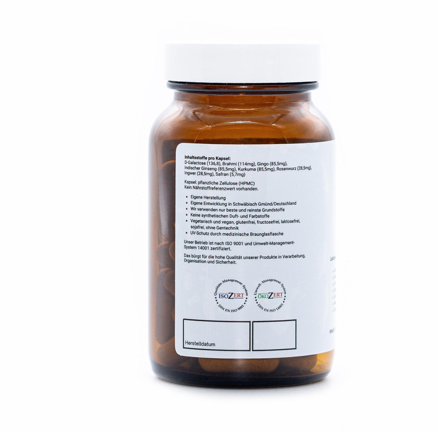 Gehirn & Nerven – D-Galactose – Safran veredelt - 60 Kapseln