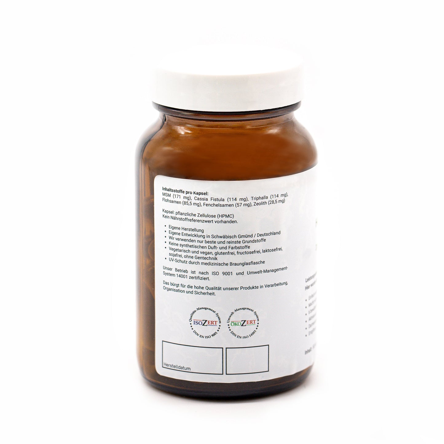 Happy Darm - MSM - Triphala - Zeolith - 60 Kapseln