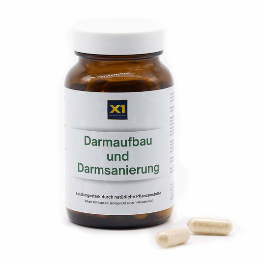 Darmaufbau und Darmsanierung - L-Glutamin - Präbiotikum - u.w. - 60 Kapseln