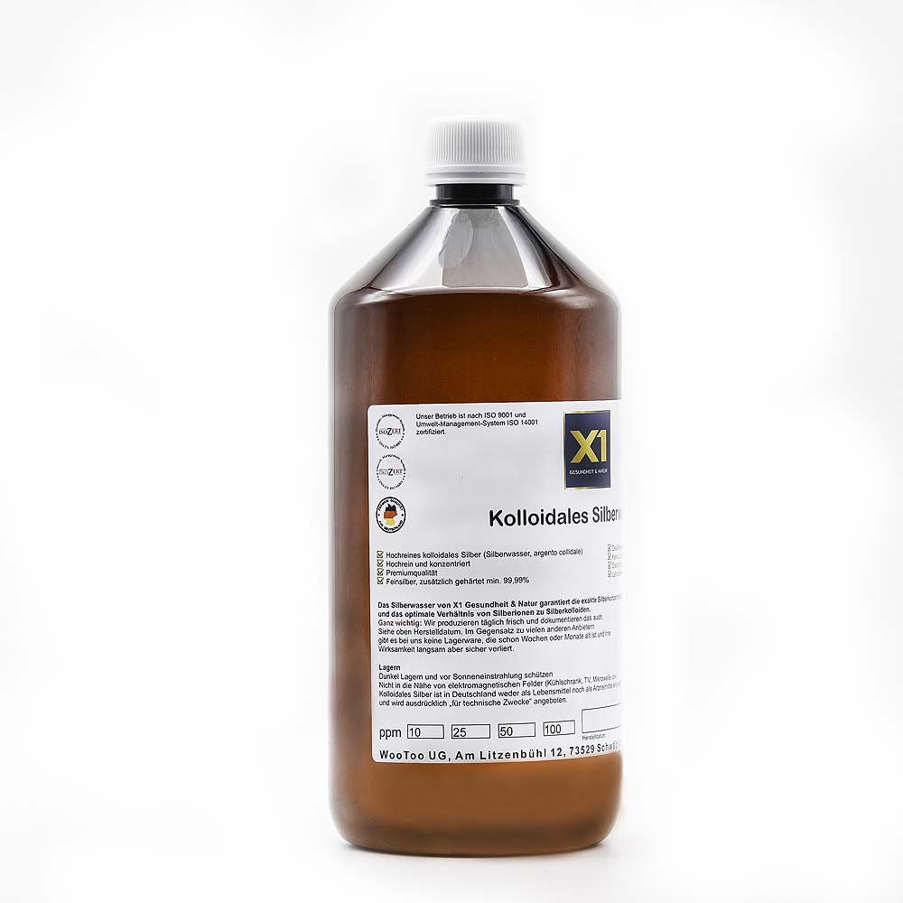 Kolloidales Silber (Silberwasser) Eigene Herstellung -1000ml-