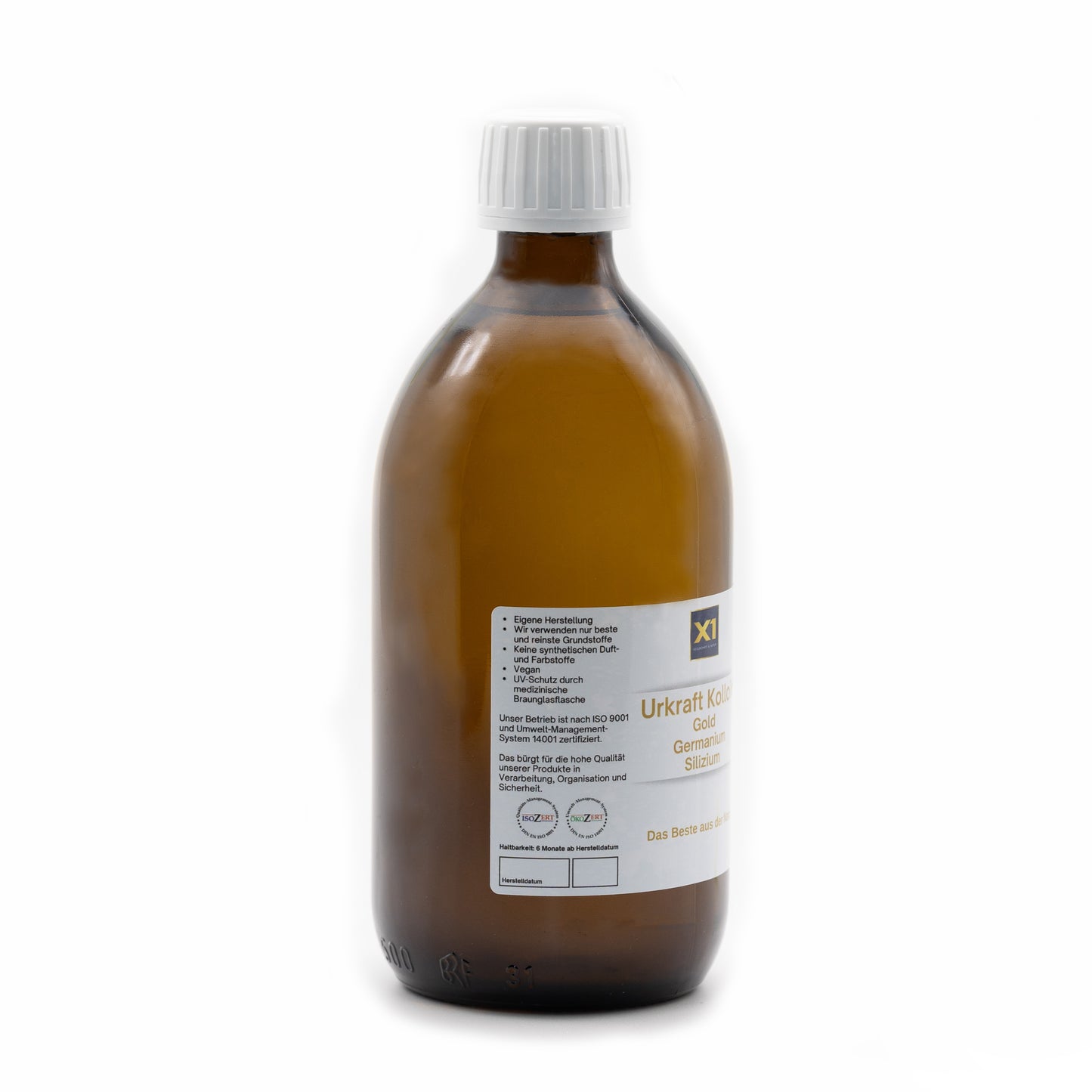 Urkraft Kolloid - Gold - Germanium - Silizium - 30 ppm - Apothekerqualität -500ml-