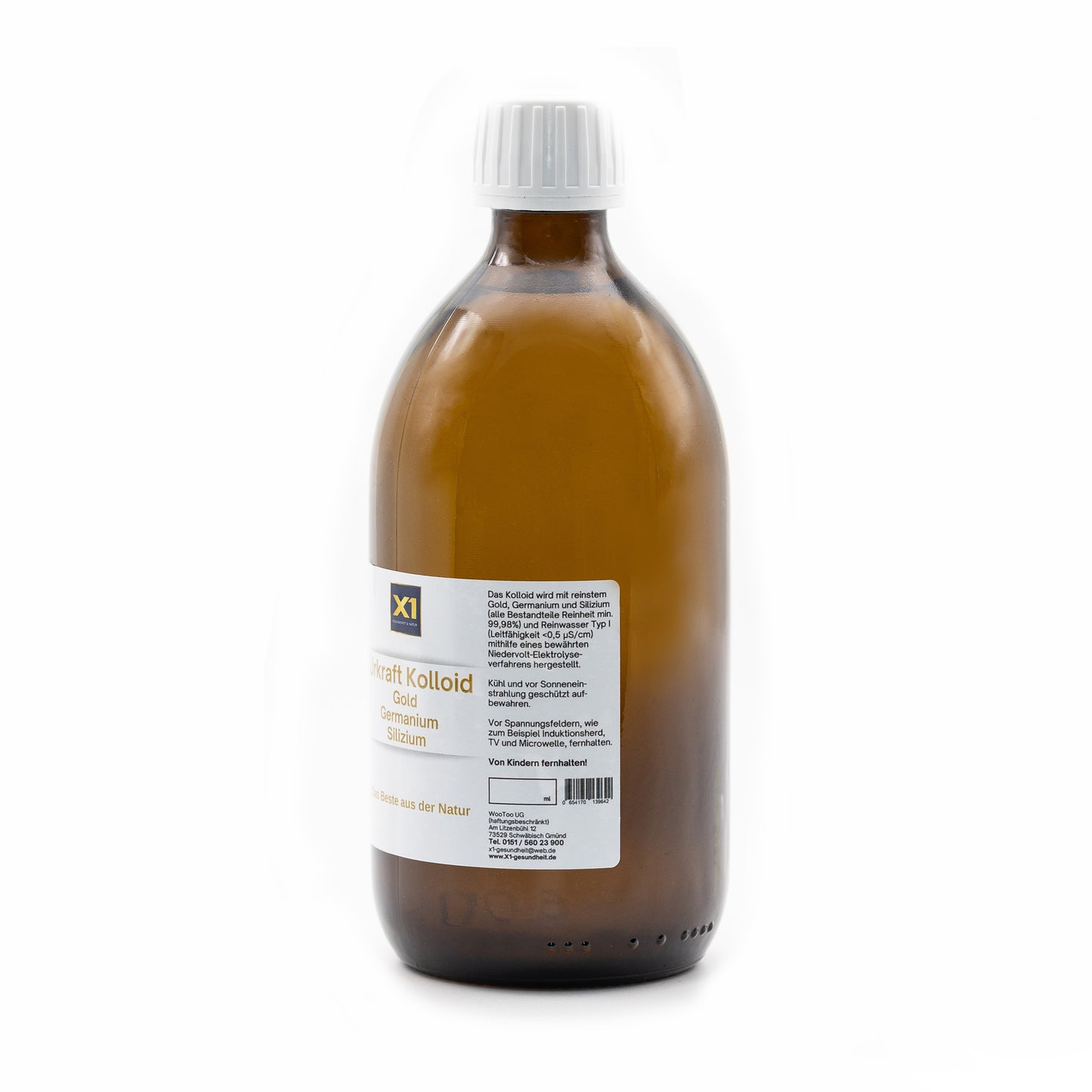 Urkraft Kolloid - Gold - Germanium - Silizium - 30 ppm - Apothekerqualität -500ml-