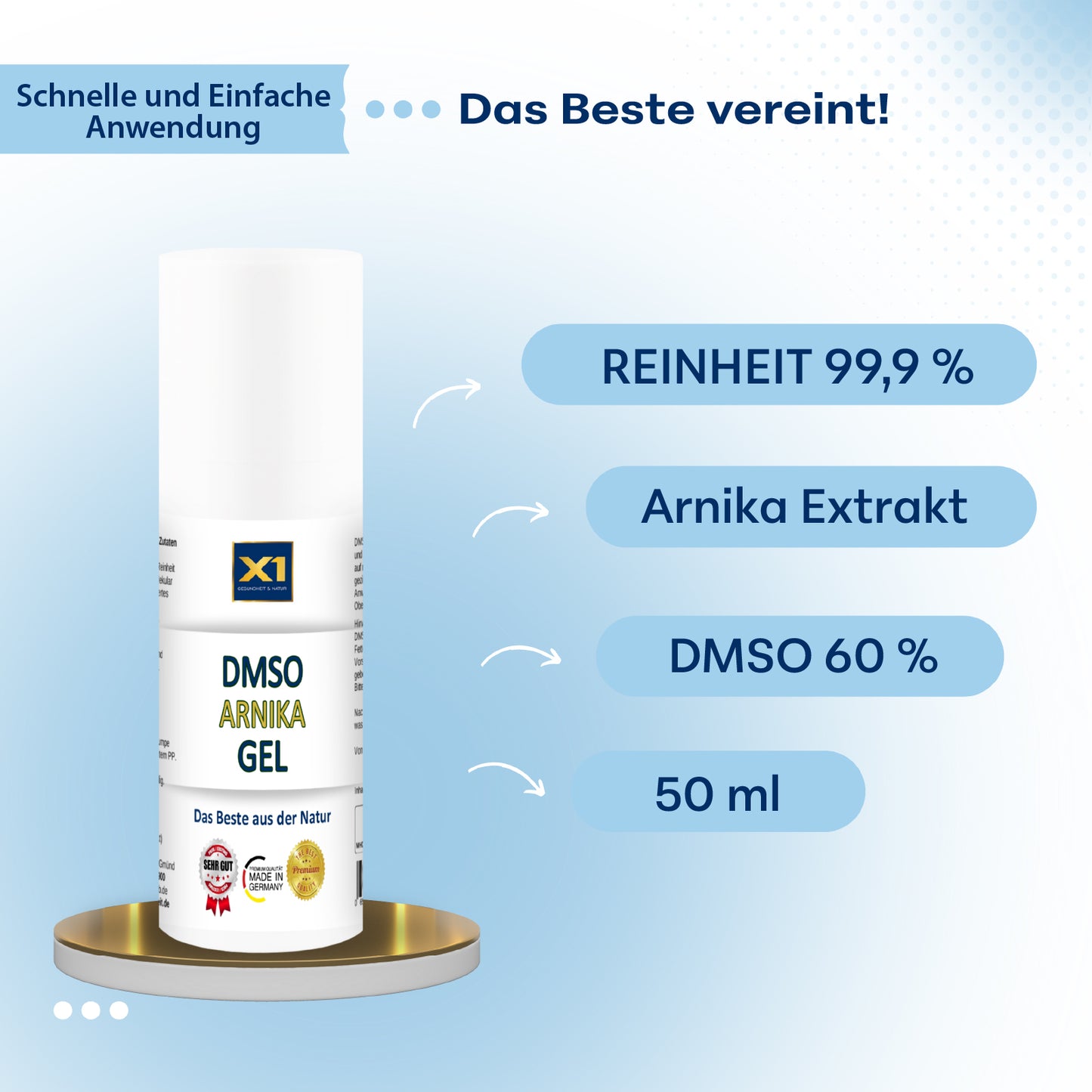 DMSO GEL mit Arnika Extrakt - 50ml