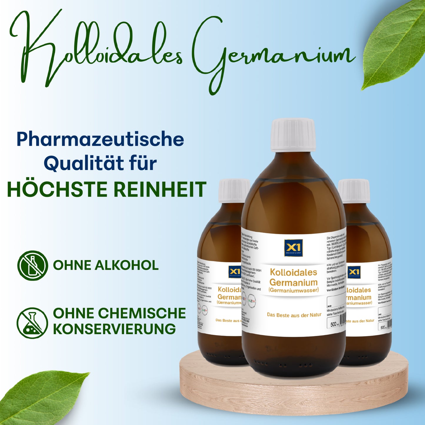 Kolloidales Germanium 30 ppm Apothekerqualität -500ml-