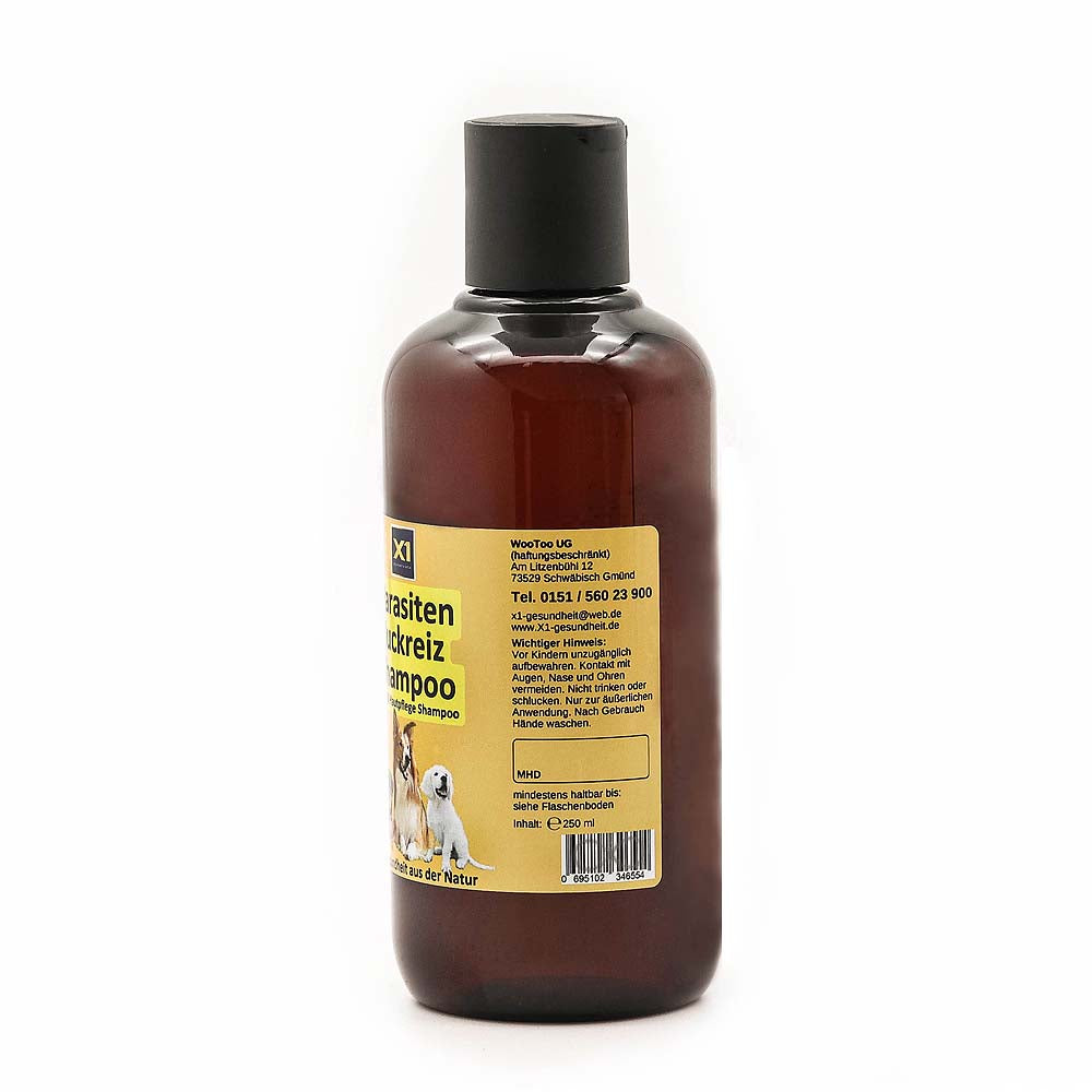 Bundle Hund - Zecken Spot-On 250ml, Zeckenabwehr Pulver 60g, Shampoo Parasiten 100ml