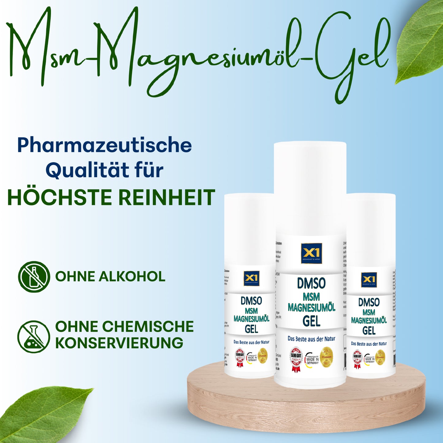 DMSO GEL mit MSM und Magnesiumöl/chlorid - 50ml