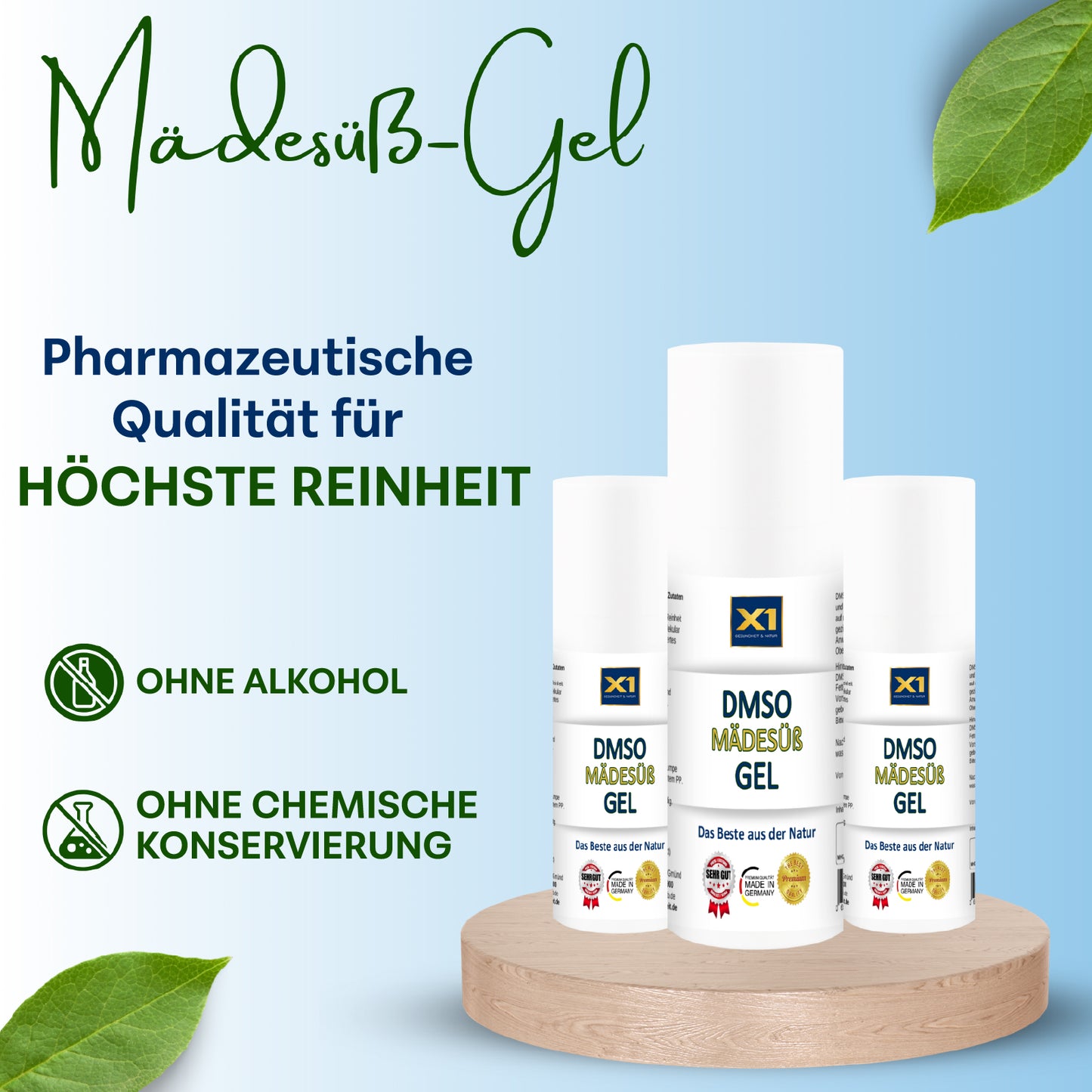DMSO GEL mit Mädesüß Extrakt - 50ml