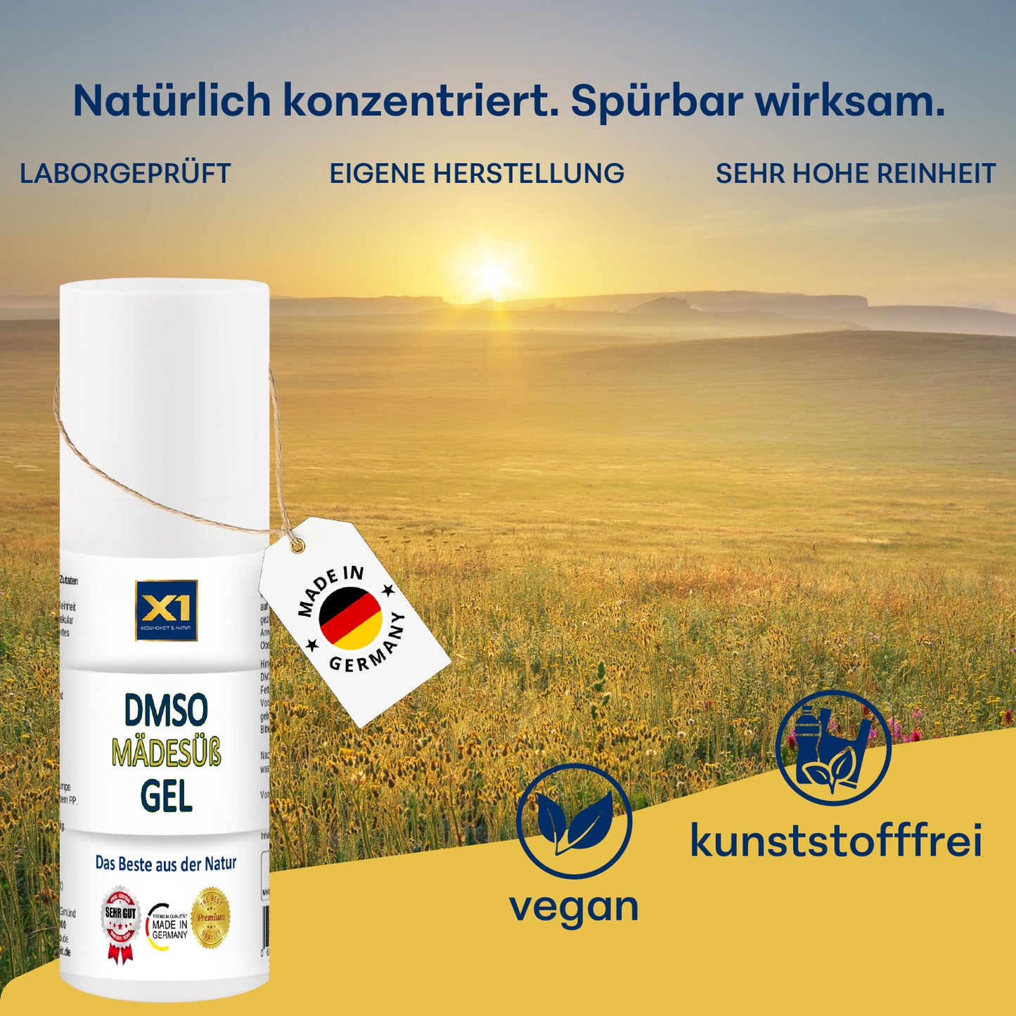 DMSO GEL mit Mädesüß Extrakt - 50ml