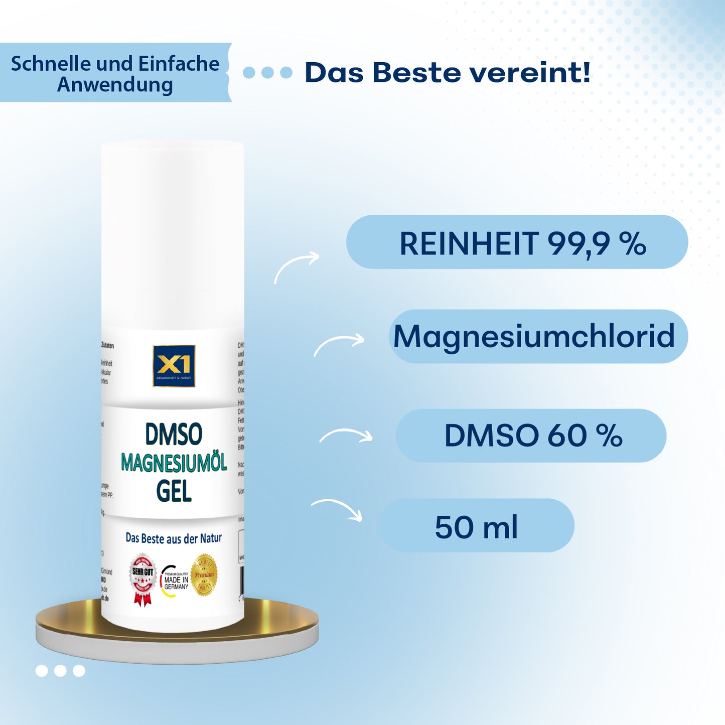 DMSO GEL mit Magnesiumöl/chlorid - 50ml