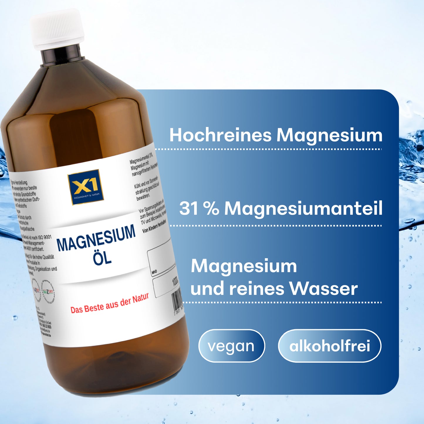 Magnesiumöl - mit Herstelldatum- EIGENE Herstellung -1000ml-