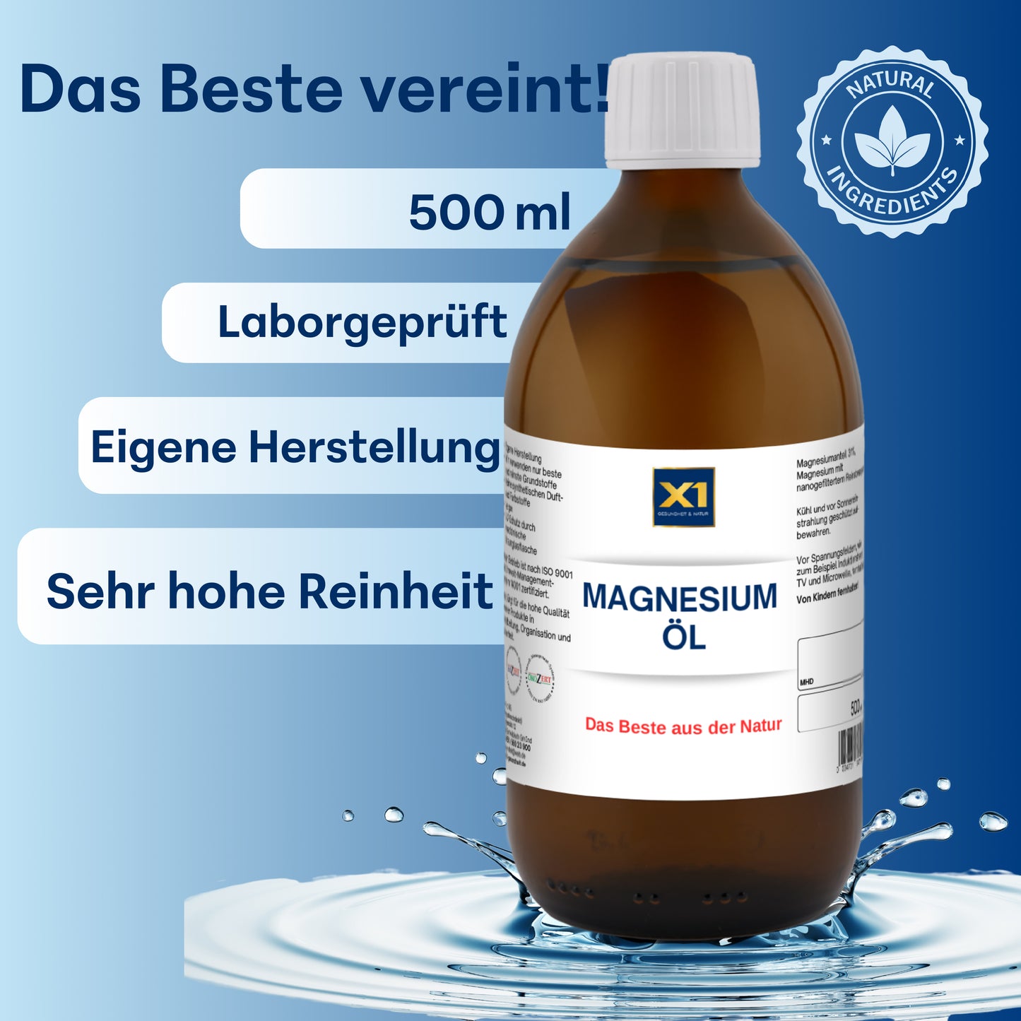 Magnesiumöl - mit Herstelldatum- Eigene Herstellung -500ml-