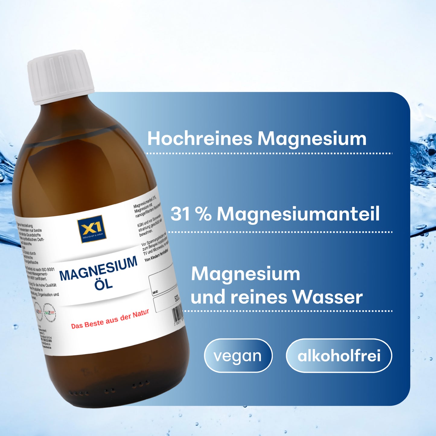 Magnesiumöl - mit Herstelldatum- Eigene Herstellung -500ml-