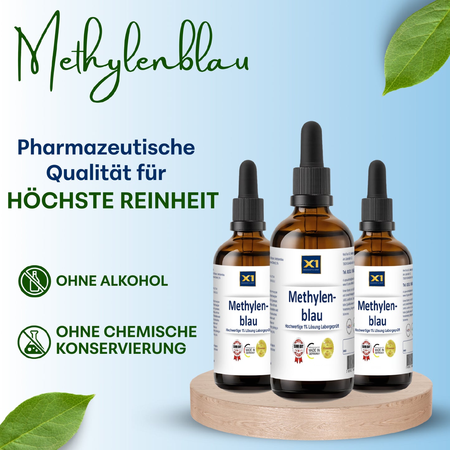Methylenblau 1% Lösung 99,8% rein - 100 ml