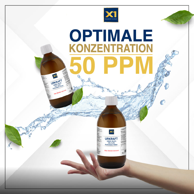 URKRAFT besteht aus DMSO + CDL + Kolloidales Silber, Apothekenqualität -500ml-