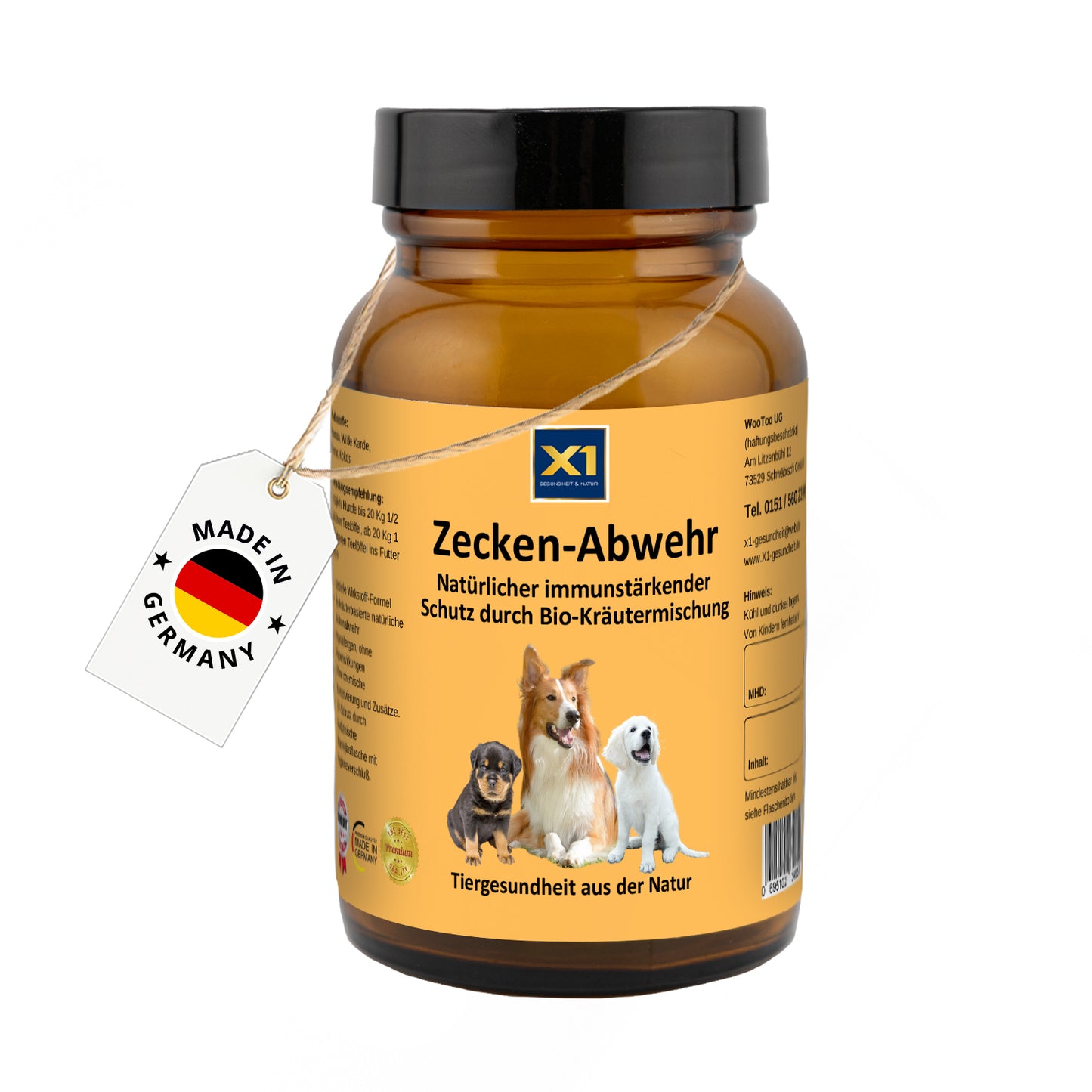 Zecken-Abwehr Hund - Bio Kräutermischung 60g