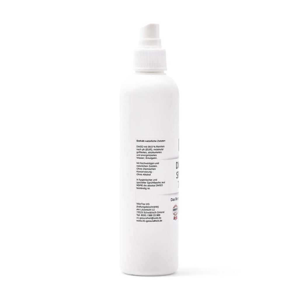 DMSO SPRAY mit 75 % Dimethylsulfoxid 99,9% Reinheit - 250ml