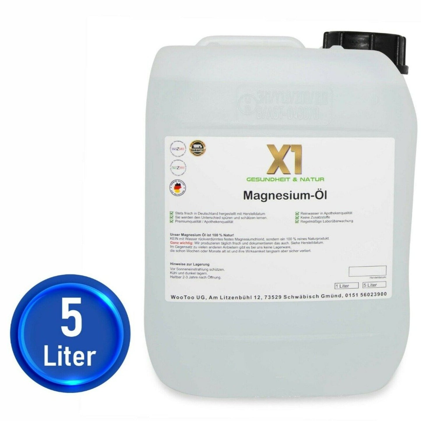 Magnesiumöl - Eigene Herstellung -5000ml-