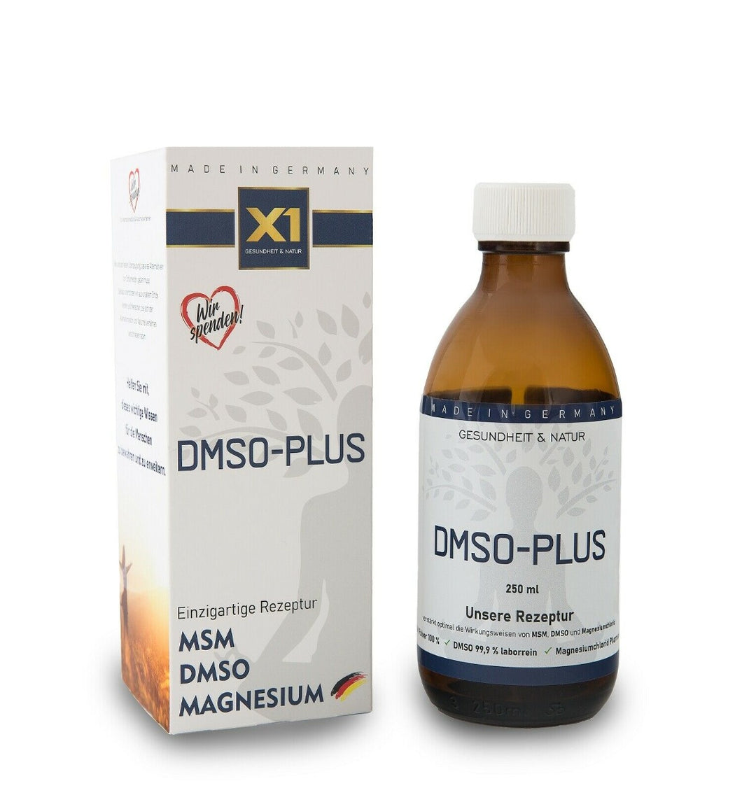 DMSO PLUS mit MSM + Magnesium 99,9% Reinheit (Ph.Eur) EIGENE Herstellung -250ml-