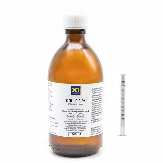 CDL /CDS Lösung 0,3%, in der Glasflasche, Apothekenqualität   -500ml-