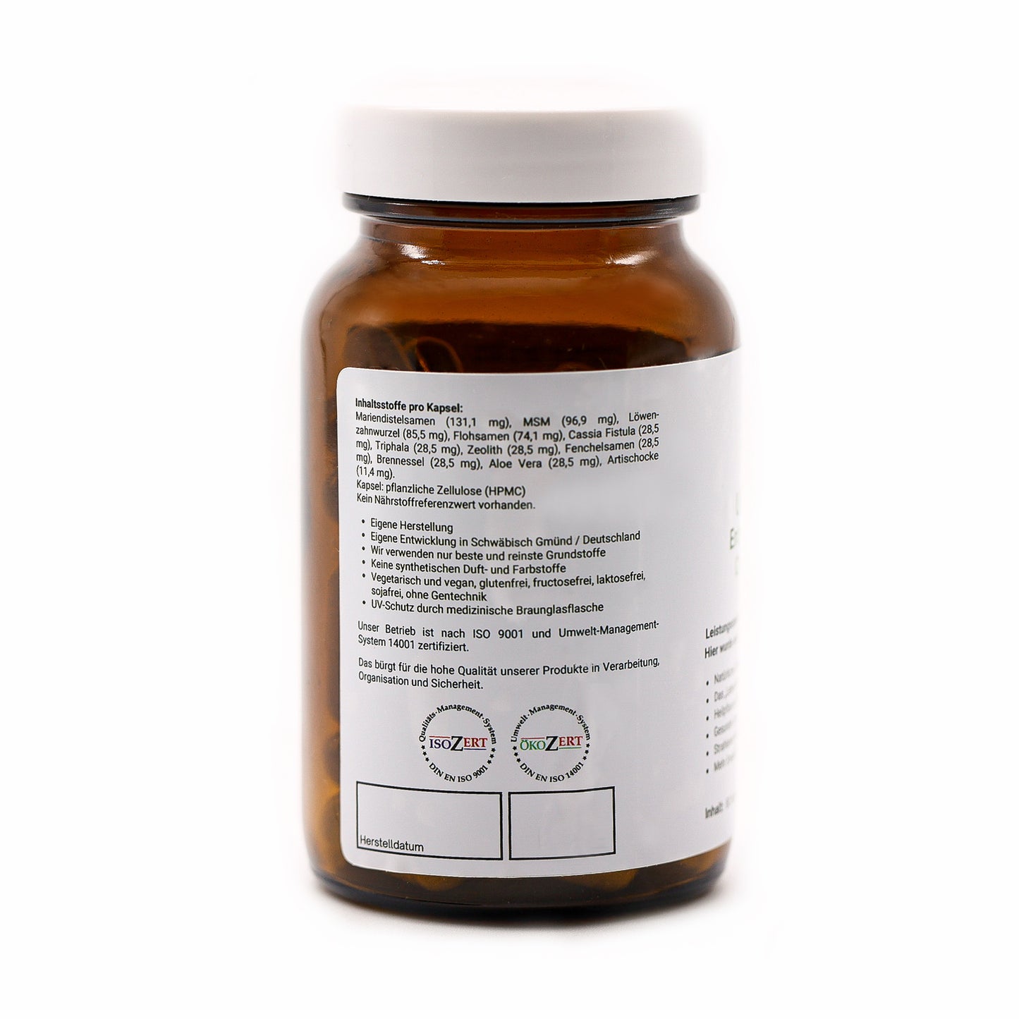 Entschlacken - Entgiften - Darmreinigung - Detox - 60 Kapseln