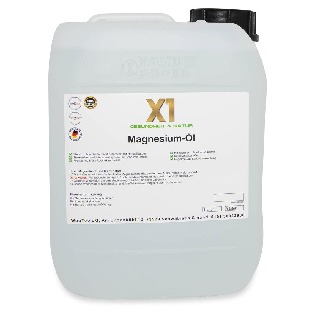 Magnesiumöl - mit Herstelldatum- Eigene Herstellung  -5000ml-