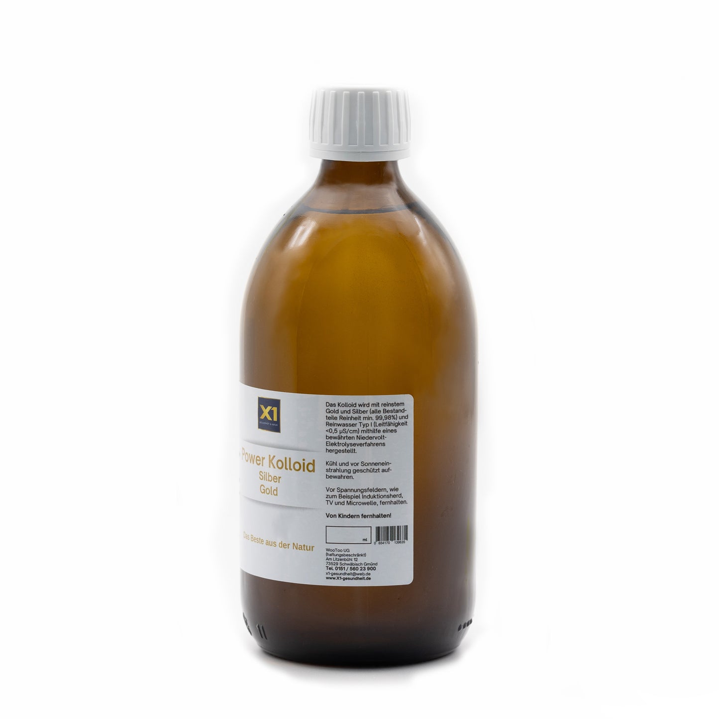 Power Kolloid - Silber und Gold - 30 ppm - Apothekerqualität -500ml-