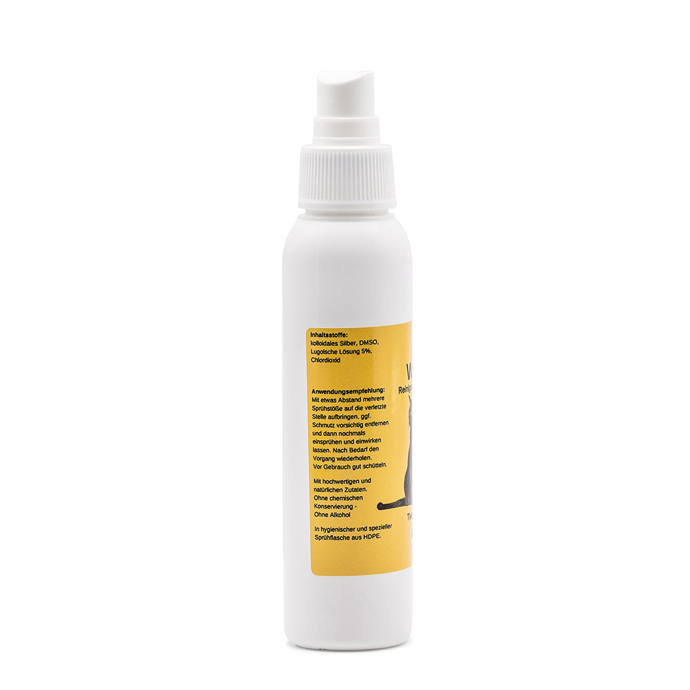 Wundspray Katze - Silberwasser - DMSO - CDL - Jod - 100ml