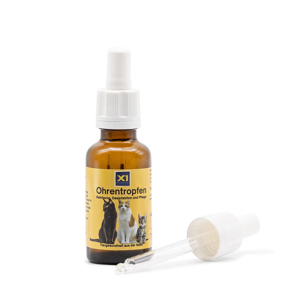 Ohrentropfen Katze - Silberwasser - CDL - DMSO - Lavendel - 30ml