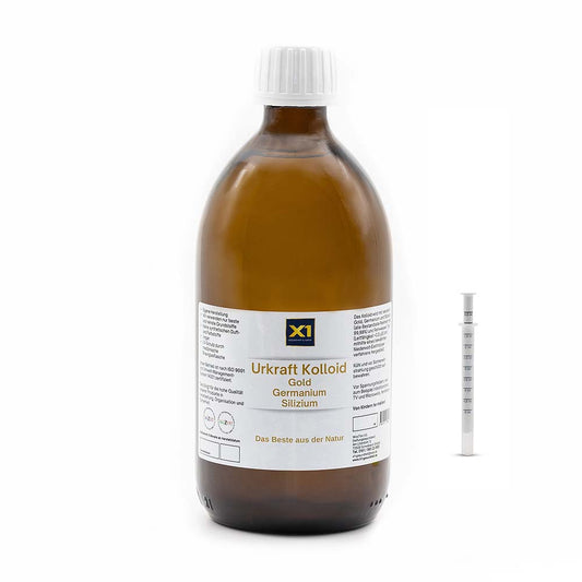 Urkraft Kolloid - Gold - Germanium - Silizium - 30 ppm - Apothekerqualität -500ml-