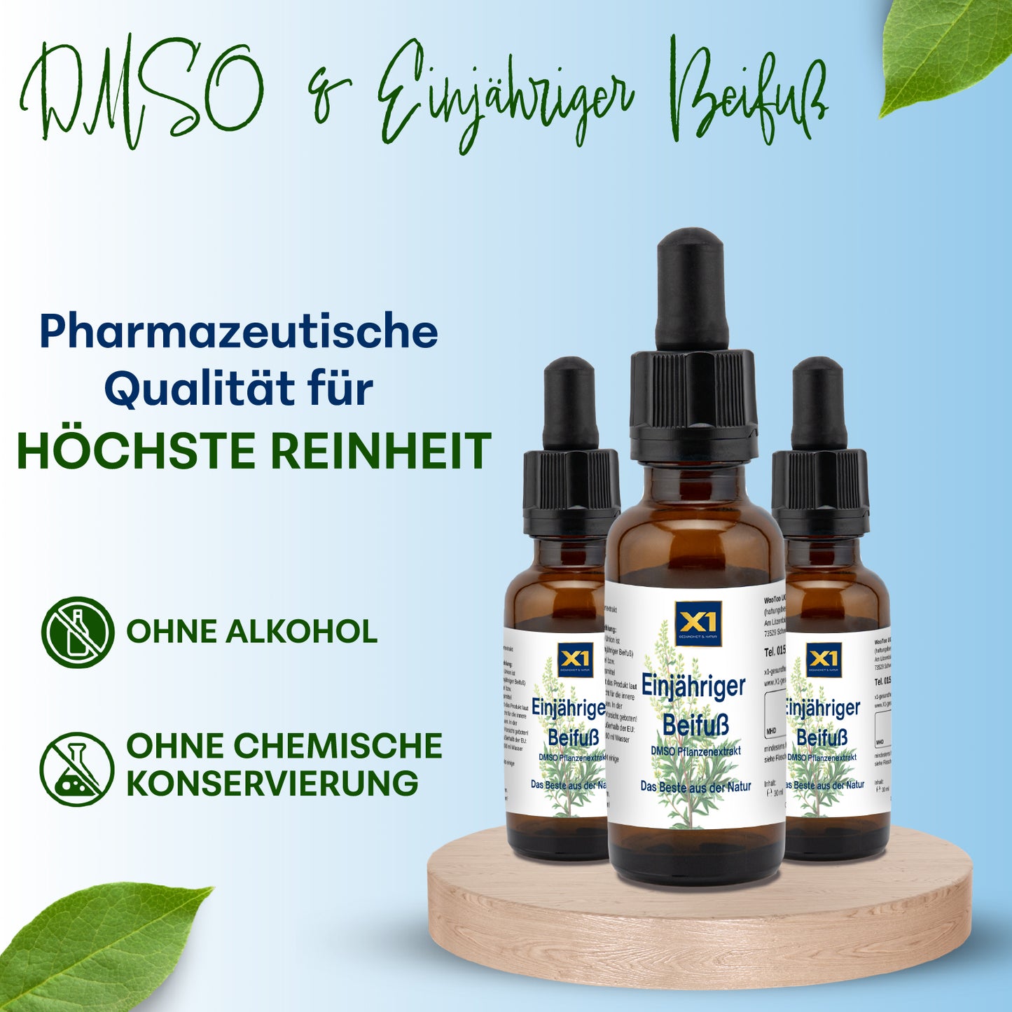 EINJÄHRIGER BEIFUß  DMSO-KRÄUTEREXTRAKT - Artemisia - 30 ml