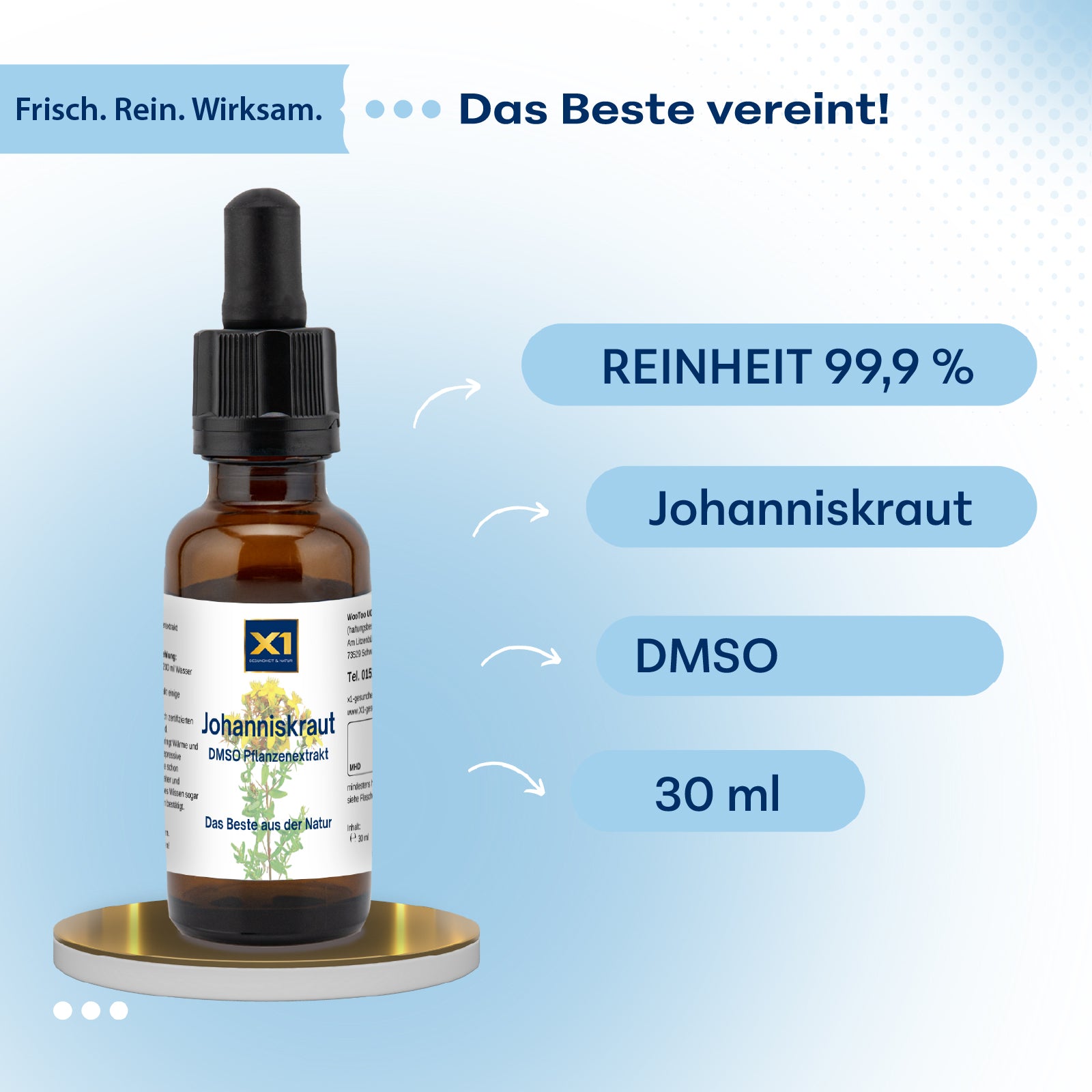 JOHANNISKRAUT DMSO-KRÄUTEREXTRAKT - 30 ml