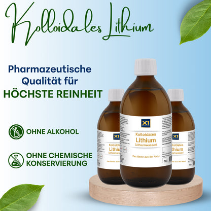 Kolloidales Lithium 100 ppm Apothekerqualität -500ml-