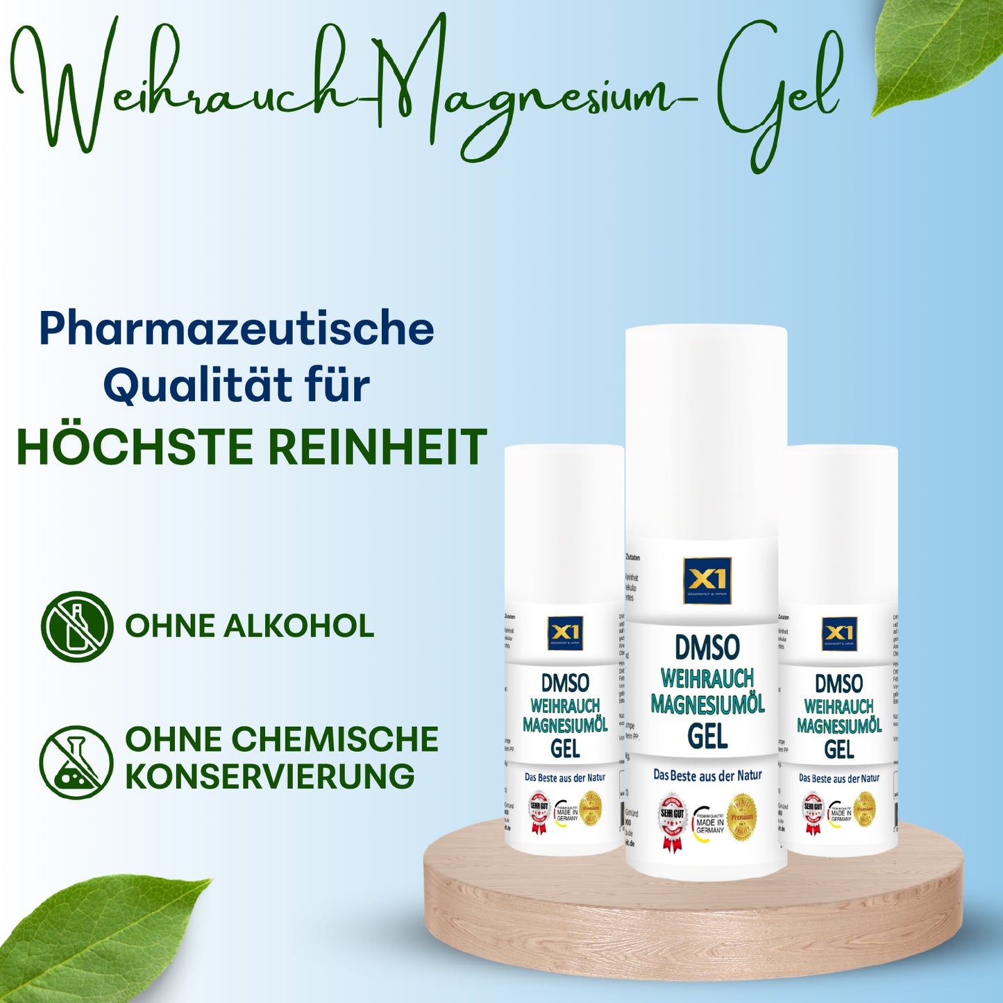DMSO GEL mit Weihrauch und Magnesiumöl/chlorid - 50ml