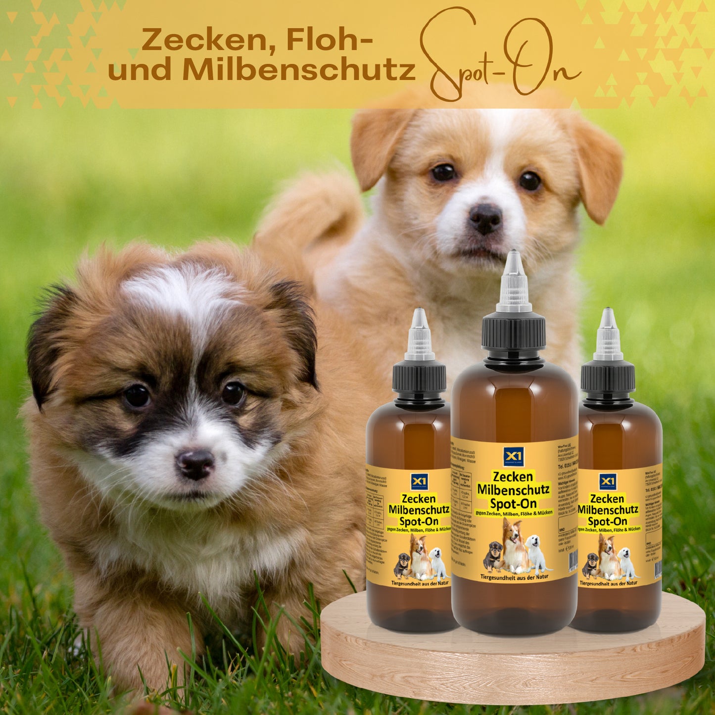 Bio Zecken, Floh- und Milbenschutz Spot-On Hund - 250ml