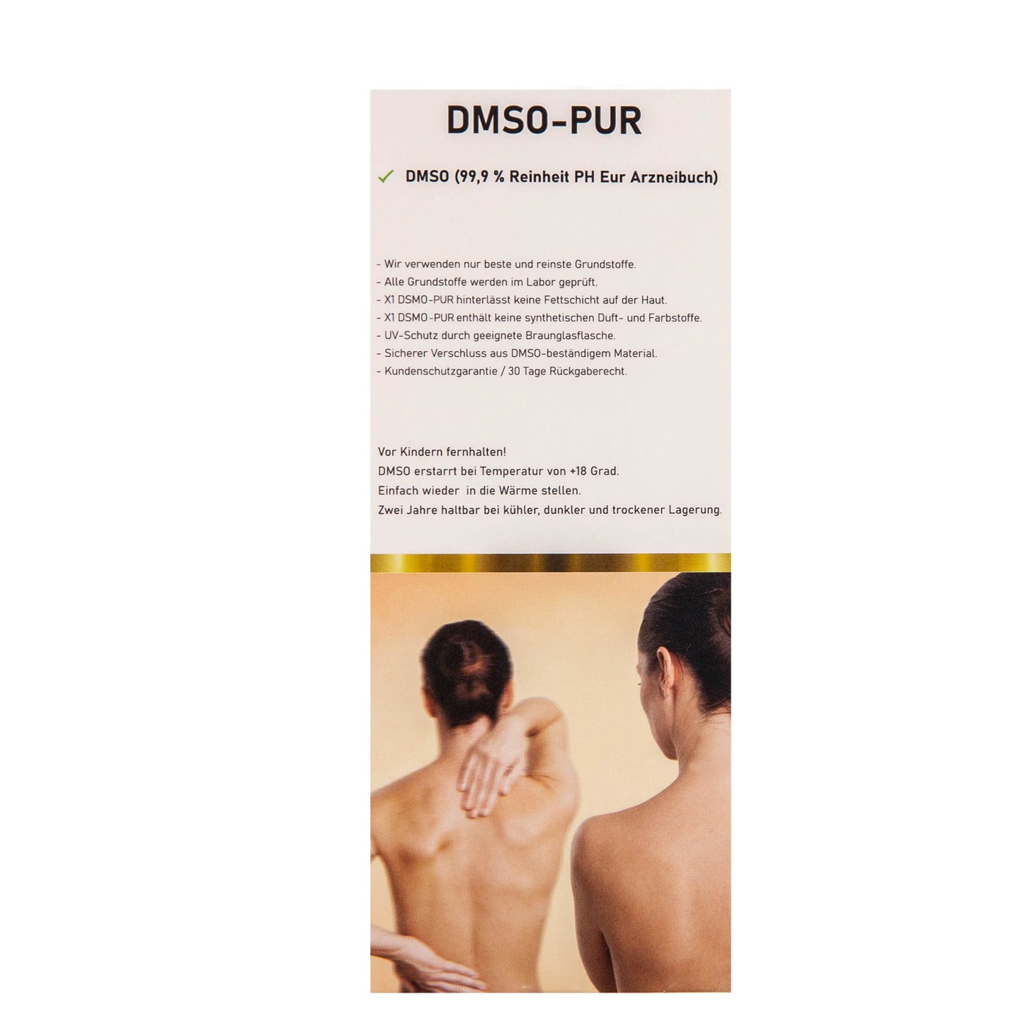 DMSO Dimethylsulfoxid über 99,9% Reinheit (Ph Eur) 500ml