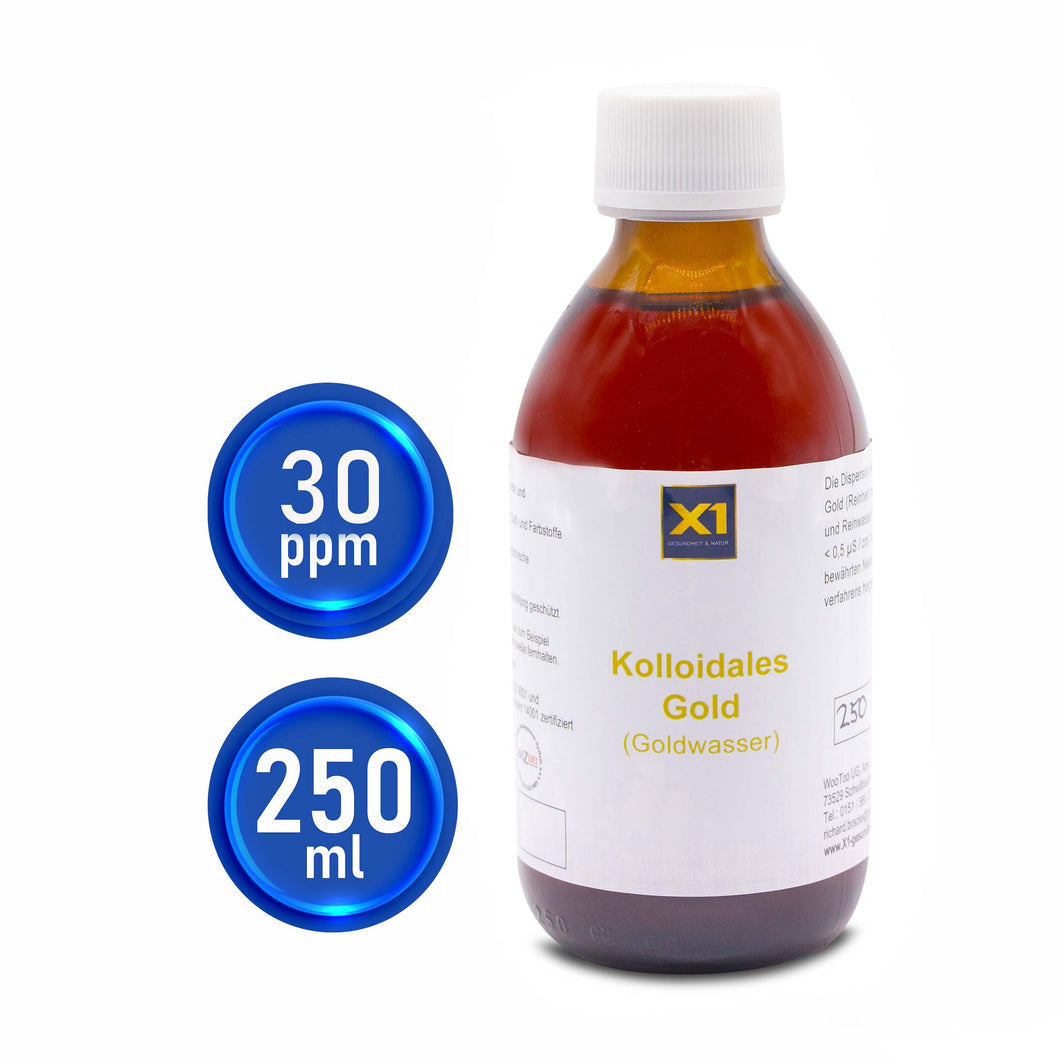 Kolloidales Gold 30 ppm Apothekerqualität -250ml-
