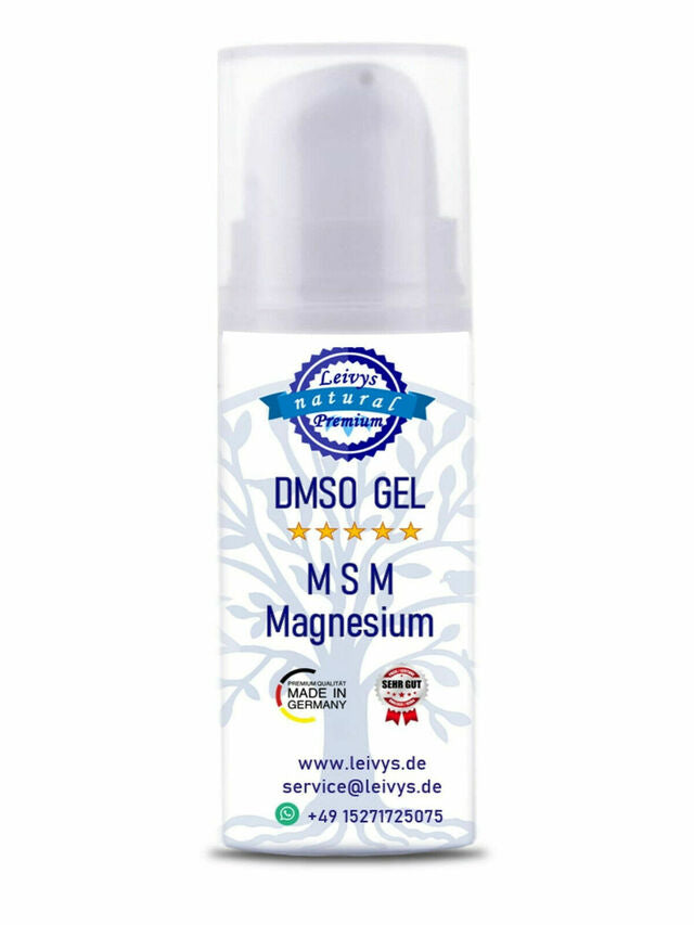 DMSO GEL - Salbe mit MSM und Magnesium chlorid | Dimethysulfoxid 99,9% bequeme Anwendung, effektive Wirkung - 50 ml