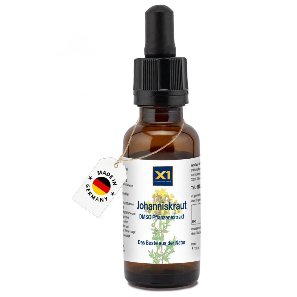 Produktflasche Johanniskraut, DMSO Pflanzenextrakt