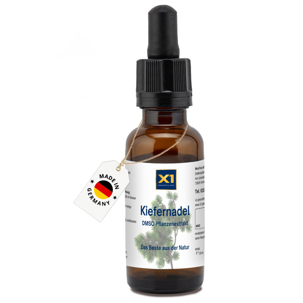 Produktflasche Kiefernadel, DMSO Pflanzenextrakt
