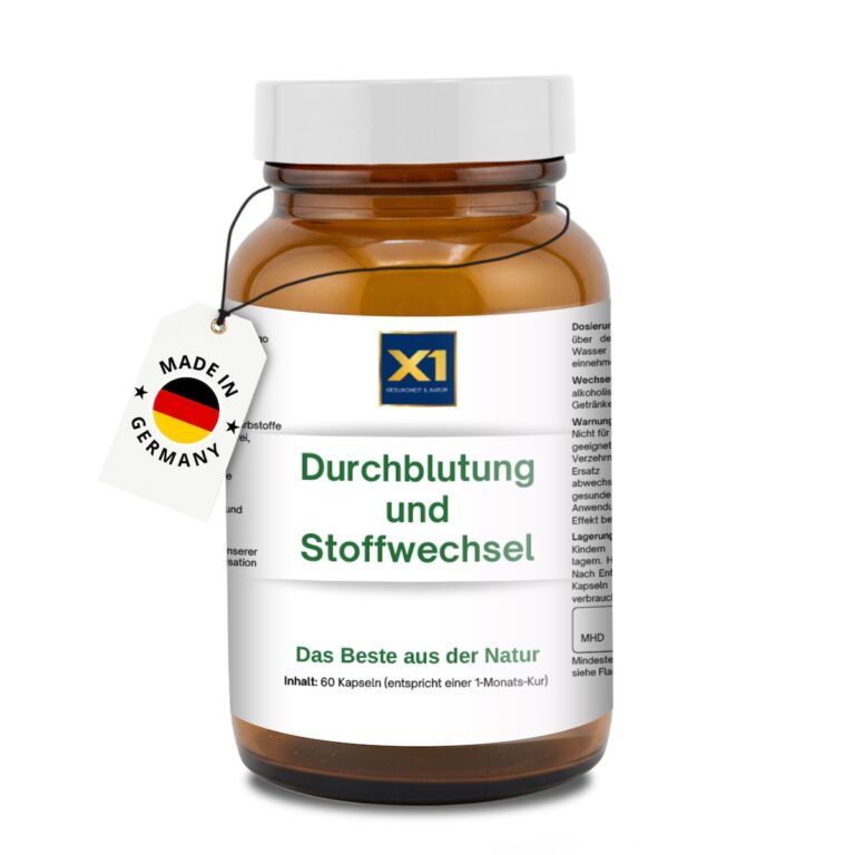 Durchblutung und Stoffwechsel - L-Arginin - OPC - u.w. - 60 Kapseln